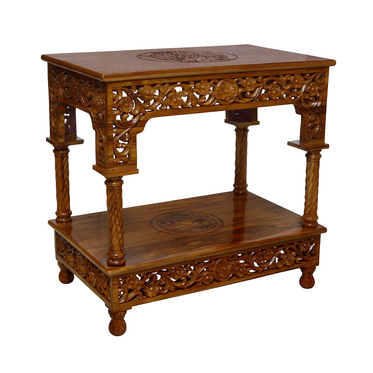 Teak Wood Carved Church Altar Table